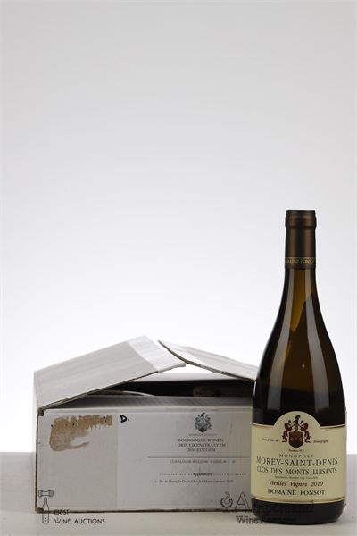 MOREY ST DENIS BLANC CLOS DE MONTS LUISANTS VIEILLES VIGNES 2019 - Ponsot - 6 Bottles - Oc 6