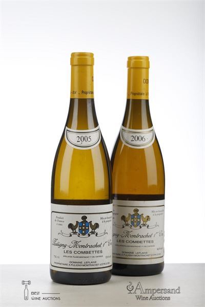 PULIGNY MONTRACHET LES COMBETTES 1*2005 +1*2006   - Domaine Leflaive - 2 Bottles