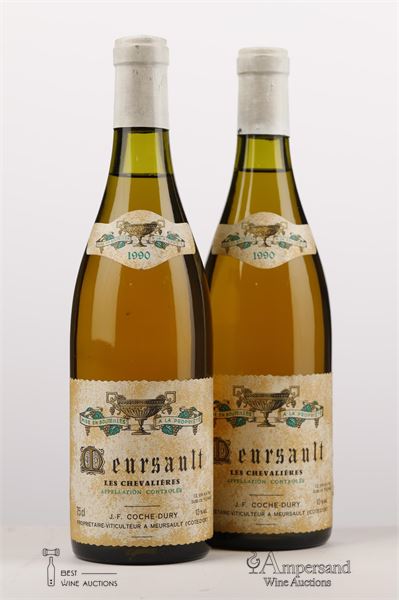 MEURSAULT CHEVALIERES 1990 - Coche Dury - 2 Bottles
