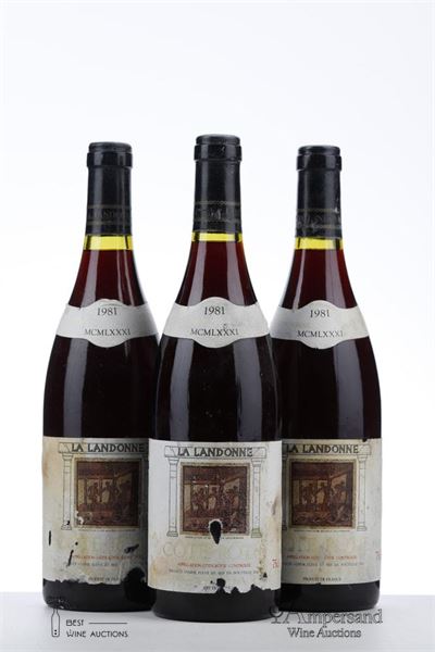 COTE ROTIE LA LANDONNE 1981 - Guigal - 3 Bottles