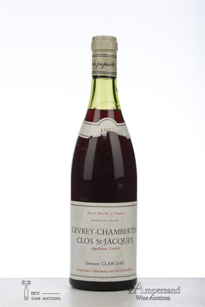 GEVREY CHAMBERTIN CLOS ST JACQUES 1972 - Clair Dau - 1 Bottle