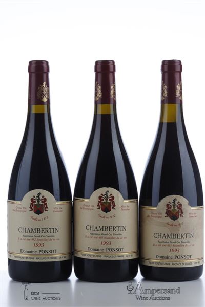CHAMBERTIN 1993 - Ponsot - 3 Bottles