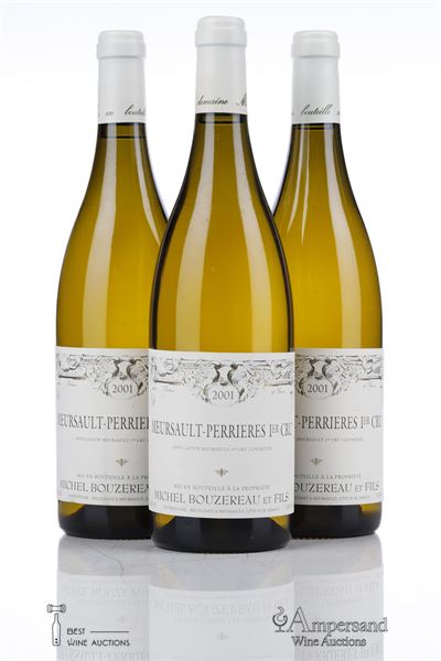 MEURSAULT PERRIERES 2001 - Michel Bouzereau - 3 Bottles