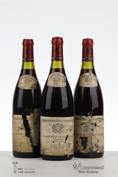 CHAMBERTIN CLOS DE BEZE 1993 - Louis Jadot - 3 Bottles