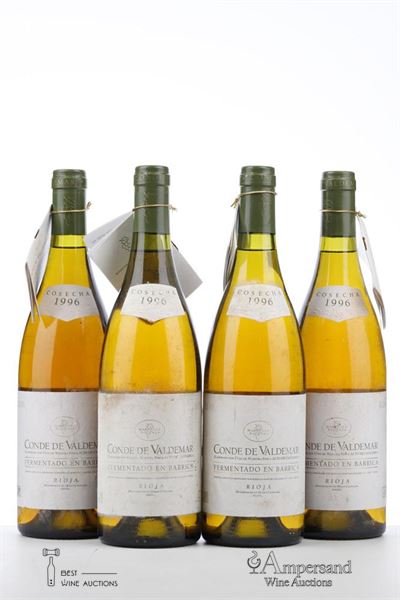 CONDE DE VALDEMAR BLANCO FERMENTADO EN BARRICA 1996 - Bodegas Valdemar - 4 Bottles