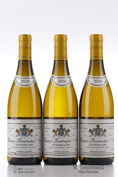 PULIGNY MONTRACHET CLAVOILLON 2010 - Domaine Leflaive - 3 Bottles