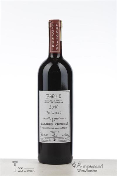 BAROLO PAIAGALLO 2010 - Giovanni Canonica - 1 Bottle