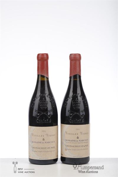 CHATEAUNEUF DU PAPE MARCOUX VIEILLES VIGNES 1*2003 + 1*2004  - Domaine De Marcoux - 2 Bottles