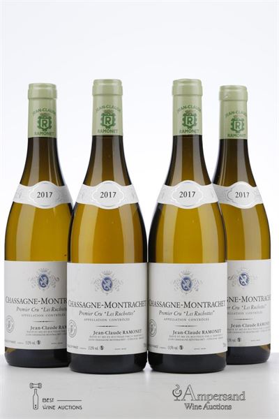 CHASSAGNE MONTRACHET BLANC LES RUCHOTTES 2017 - Ramonet - 4 Bottles