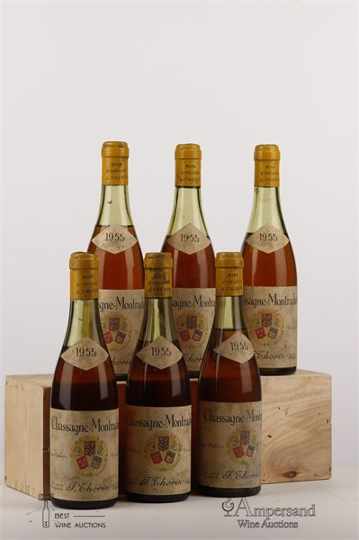 CHASSAGNE MONTRACHET BLANC 1955 - Thorin - 6 x 0,375Ltr