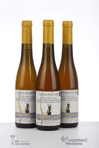 PINOT GRIS FURSTENTUM SELECTION GRAINS NOBLES 2000 - Albert Mann - 3 Half Bottles