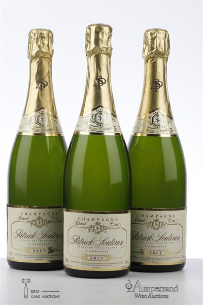 CHAMPAGNE BLANC DE NOIRS BRUT NV - Patrick Soutiran - 3 Bottles