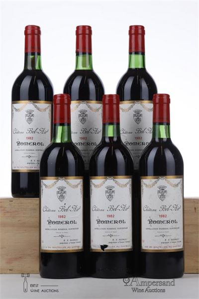 BEL AIR POMEROL 1982 - Mc - 6 Bottles