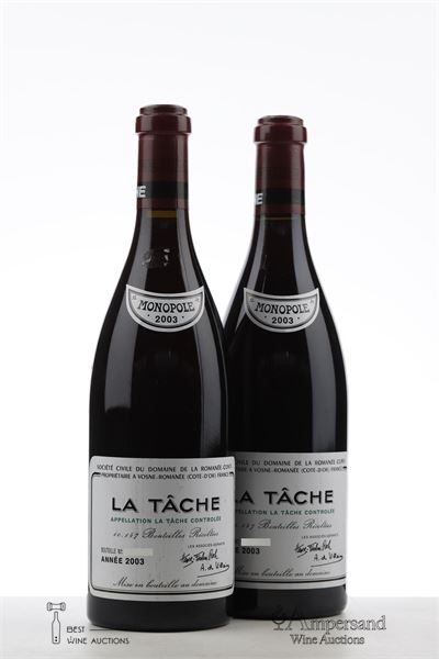 LA TACHE 2003 - Domaine de la Romanee Conti - 2 Bottles