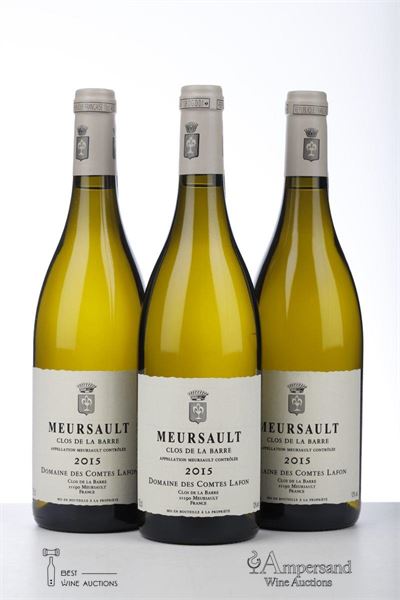 MEURSAULT CLOS DE LA BARRE 2015 - Comtes Lafon - 3 Bottles