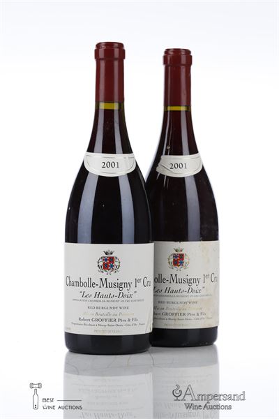 CHAMBOLLE MUSIGNY LES HAUTS DOIX 2001 - Robert Groffier - 2 Bottles