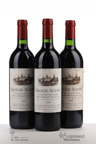 AUSONE 1989 - 3 Bottles