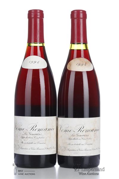 VOSNE ROMANEE LES GENAIVRIERES 1994 - Leroy - 2 Bottles