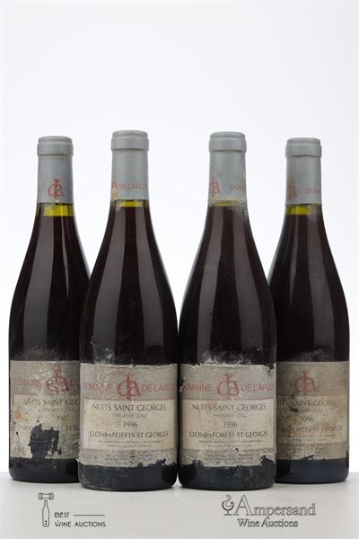 NUITS ST GEORGES CLOS DES FORETS ST GEORGES 1996 - Domaine de l'Arlot - 4 Bottles