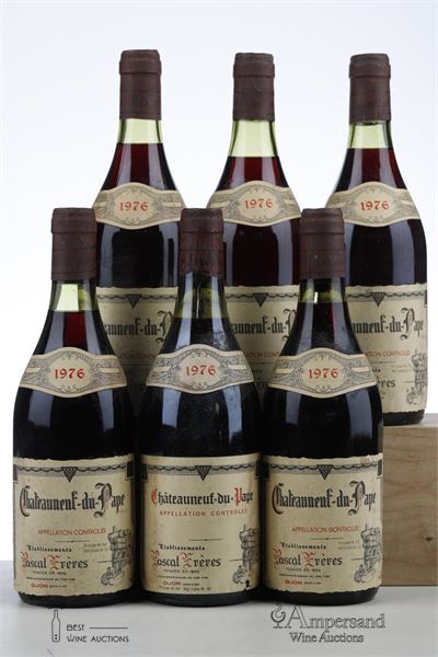CHATEAUNEUF DU PAPE 1976 - Pascal Freres - 6 Bottles