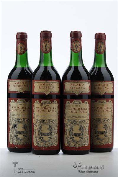 VALPOLICELLA AMARO RISERVA 1962 - Santa Sofia - 4 Bottles