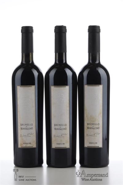 BRUNELLO DI MONTALCINO MADONNA DEL PIANO RISERVA 1990 - Valdicava - 3 Bottles