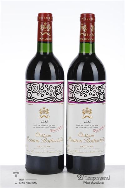 MOUTON ROTHSCHILD 1988 - Mc - 2 Bottles