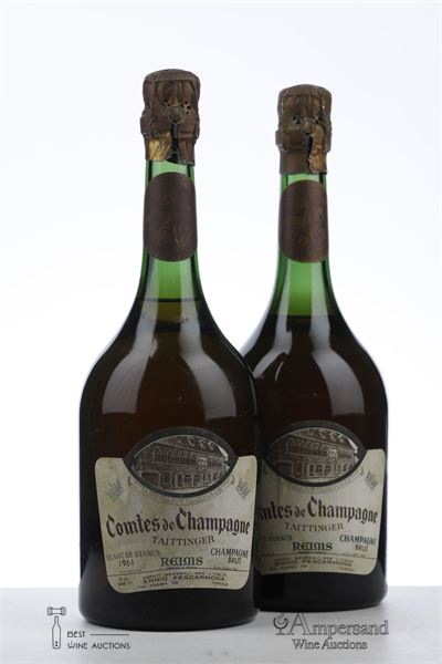 TAITTINGER COMTES DE CHAMPAGNE 1961 - Taittinger - 2 Bottles