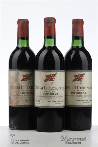 LA FLEUR PETRUS 1967 - MB - 3 Bottles