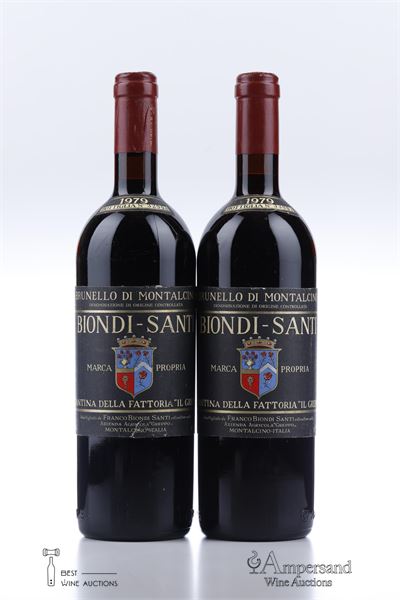 BRUNELLO DI MONTALCINO IL GREPPO 1979 - Biondi Santi - 2 Bottles