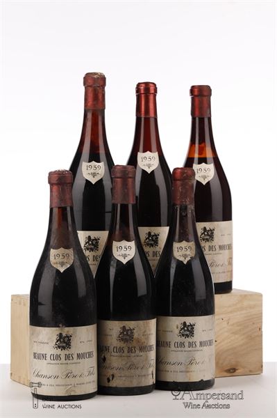 BEAUNE CLOS DES MOUCHES 1959 - Chanson MB - 6 Bottles