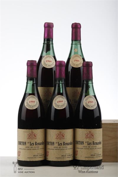 CORTON RENARDES 1966 - Felix Clerget - Mb - 5 Bottles