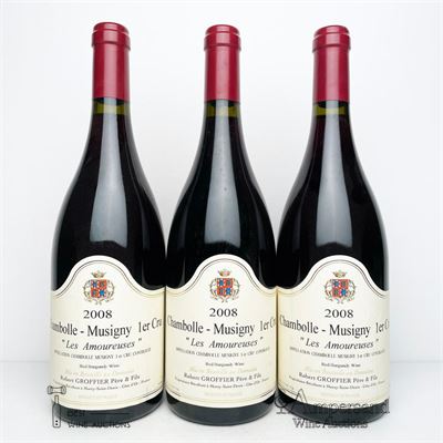 CHAMBOLLE MUSIGNY LES AMOUREUSES 2008 - Robert Groffier Pere & Fils - 3 Bottles