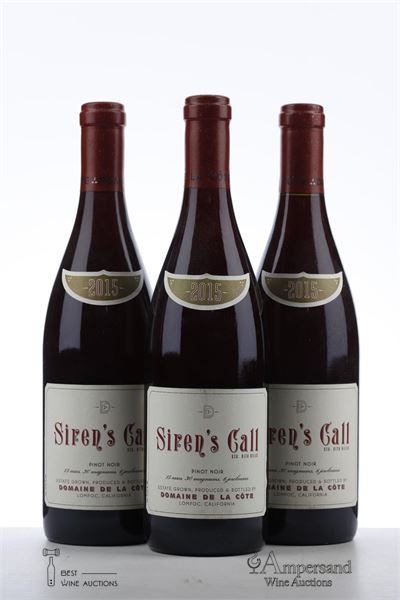 SIREN'S CALL PINOT NOIR 2015 - Domaine de la Cote - 3 Bottles