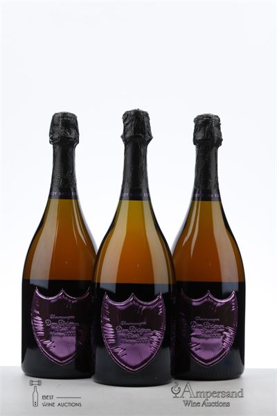 DOM PERIGNON LADY GAGA ROSE 2008 - Moet et Chandon - 3 Bottles - Oc 1