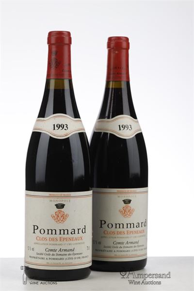 POMMARD CLOS DES EPENEAUX 1993 - Comte Armand - 2 Bottles