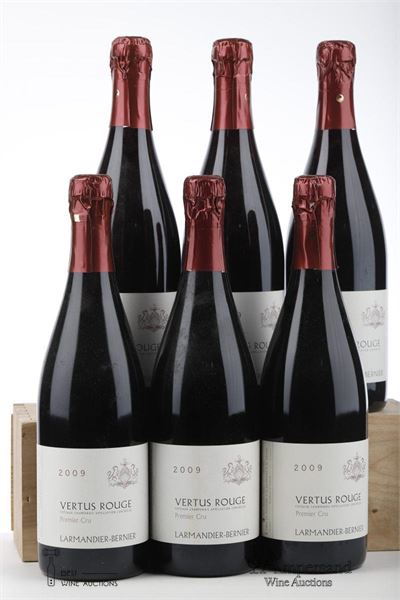 COTEAUX CHAMPENOIS VERTUS ROUGE 1ER CRU 2009 - Larmandier Bernier - 6 Bottles