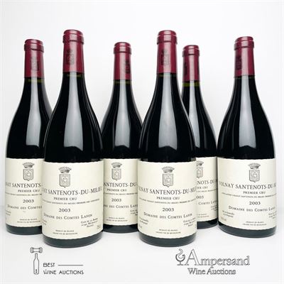 VOLNAY SANTENOTS DU MILIEU 2003 - Comtes Lafon - 6 Bottles