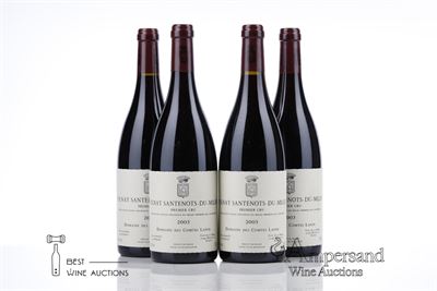 VOLNAY SANTENOTS DU MILIEU 2003 - Comtes Lafon - 4 Bottles