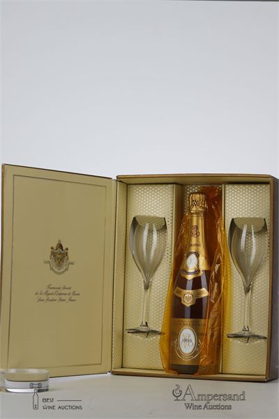 CRISTAL ROEDERER 1996 - Louis Roederer - 1 Bottle - Giftbox including 2 Glasses