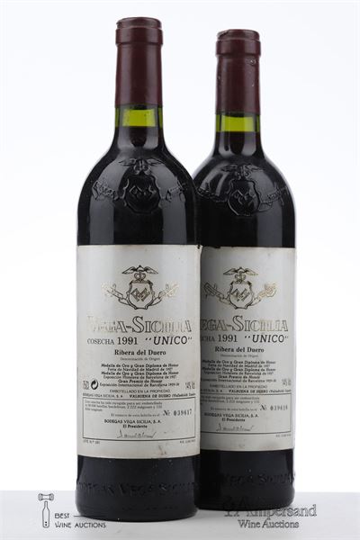 VEGA SICILIA UNICO 1991 - Vega Sicilia - 2 Bottles