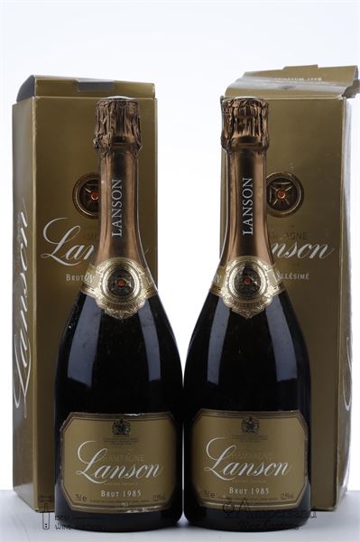 LANSON BRUT VINTAGE 1985 - Lanson - 2 Bottles - Oc 1