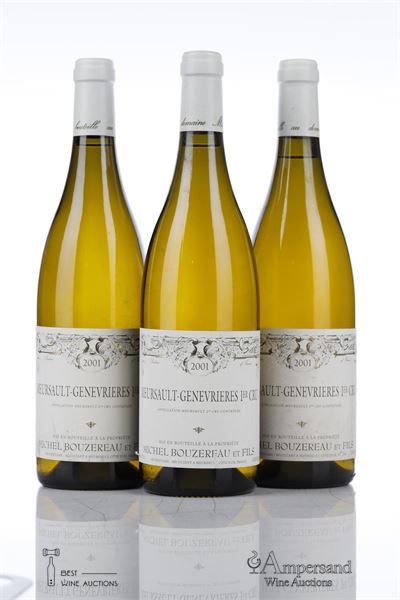 MEURSAULT GENEVRIERES 2001 - Michel Bouzereau - 3 Bottles