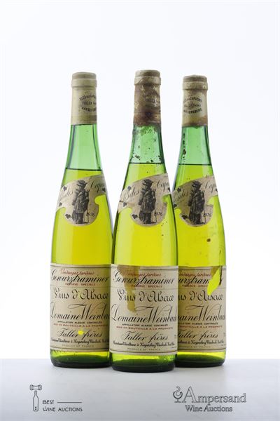GEWURZTRAMINER VENDANGES TARDIVES RESERVE SPECIALE 1976 - Domaine Weinbach - 3 Bottles