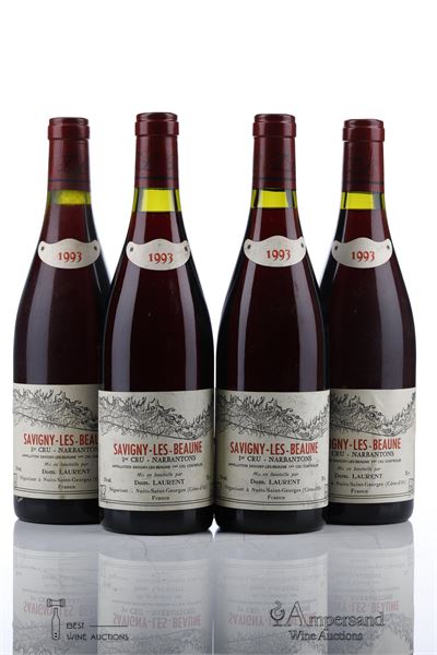 SAVIGNY LES BEAUNE LES NARBANTONS 1993 - Dom.Laurent - 4 Bottles