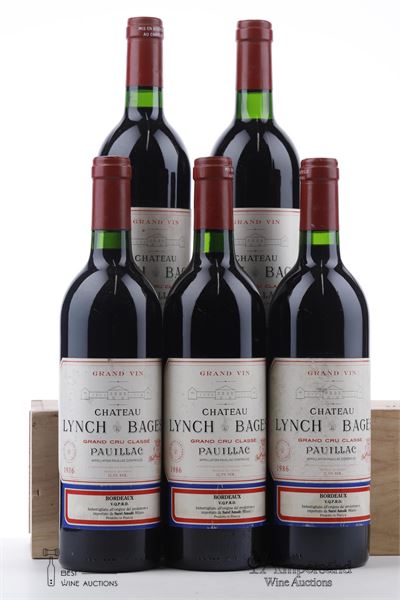 LYNCH BAGES 1986 - Mc - 5 Bottles
