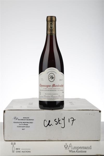 CHASSAGNE MONTRACHET ROUGE CLOS ST JEAN 2017 - Bachelet Ramonet - 6 Bottles - Oc 6