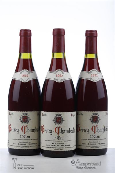 GEVREY CHAMBERTIN 1 ER CRU VIEILLE VIGNE 1992 - Fourrier - 3 Bottles