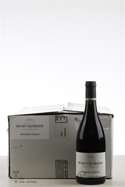 GEVREY CHAMBERTIN 2015 - Benjamin Leroux - 12 Bottles - Oc 12