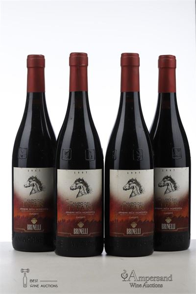AMARONE DELLA VALPOLICELLA CLASSICO CAMPO DEL TITARI 1997 - Brunelli - 4 Bottles